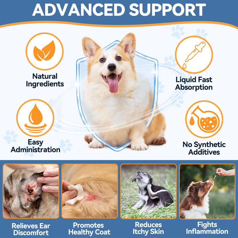 Cat Hairball Support Chews and Natural Yeast Relief for Dogs, Ear Paw Discomfort Care, Cat Hairball Control & Digestion Support
