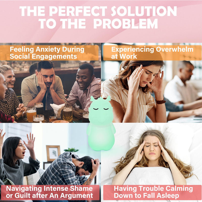 'Breathing Dragon' Guided Visual Meditation Tool | Mindfulness and ADHD Stress Anxiety Relief | 4-in-1 Sleep Aid Device with Night Light for Clam Your Mind for Stress | Gift for Adults & Kids INNERZEN - BeesActive Australia