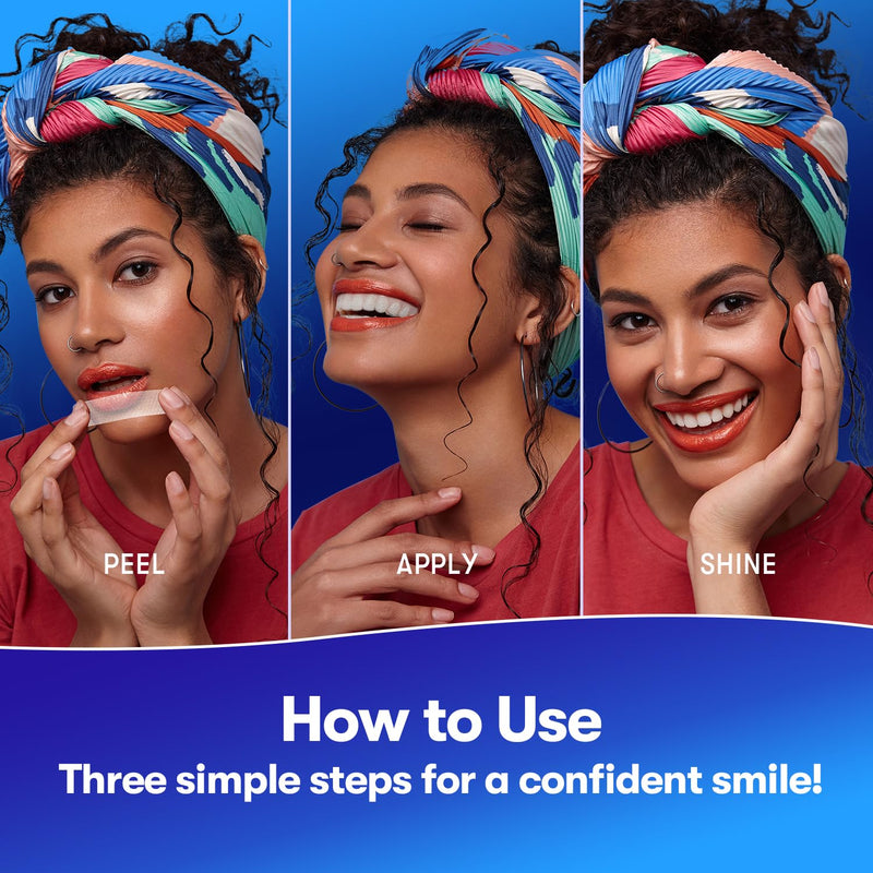 MySmile Teeth Whitening Strips 14 Treatments Kit, Hydroxyapatite-Infuse White Strips, Non-Sensitive Teeth Whitening with Soothing Natural Ingredients, Enamel-Safe, Residue-Free, Non-Slip(28 Count) 28 Count (Pack of 1) - BeesActive Australia