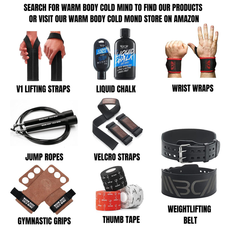 WARM BODY COLD MIND 1.85" Weightlifting Thumb Tape - Hook Grip Tape for Powerlifting, Cross Training, Gym Tape, Workout, Weight Lifting Tape, Athletic Finger Wrap (White 3 Rolls) 3 Rolls White - BeesActive Australia