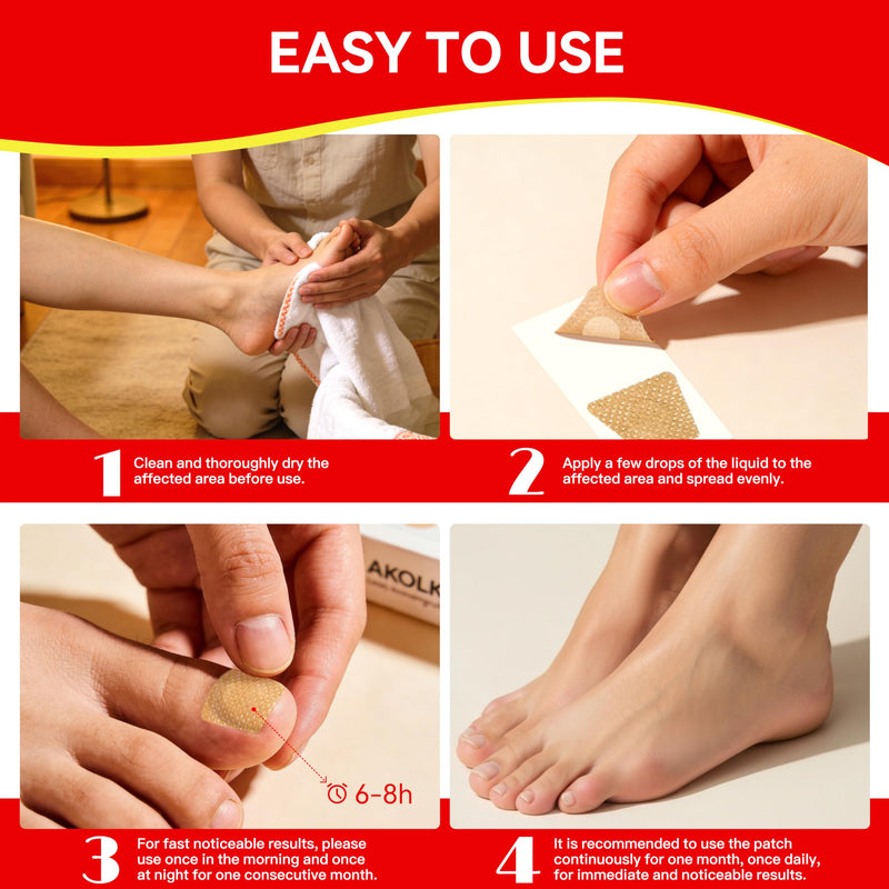 Toenail Fungus Treatment Extra Strength, 60 PCS Nail Repair Patches for Overnight, 8-Hour Fungal Nail Patches Renewal for Men and Women, Nail Fungus Treatments Patches Non-Falling Off Design White (60 pcs)