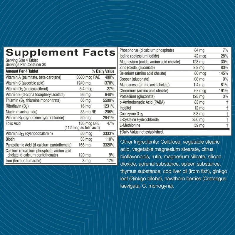 Nature's Sunshine Mega-Chel, 120 Tablets, Complete Vitamin with Powerful Antioxidants, Herbs, Vitamins, Minerals, and Amino Acids That Support The Circulatory System 120 Count (Pack of 1)