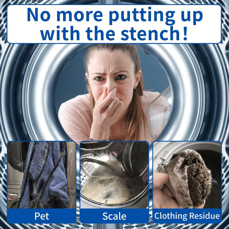 CLEARALIF Washing Machine Cleaner 12 Pack,1 Year Supply, Clean Inside Drum and Laundry Tub Seal, Washing Machine Cleaner Tablets For HE Front Loader & Top Load Washer - BeesActive Australia