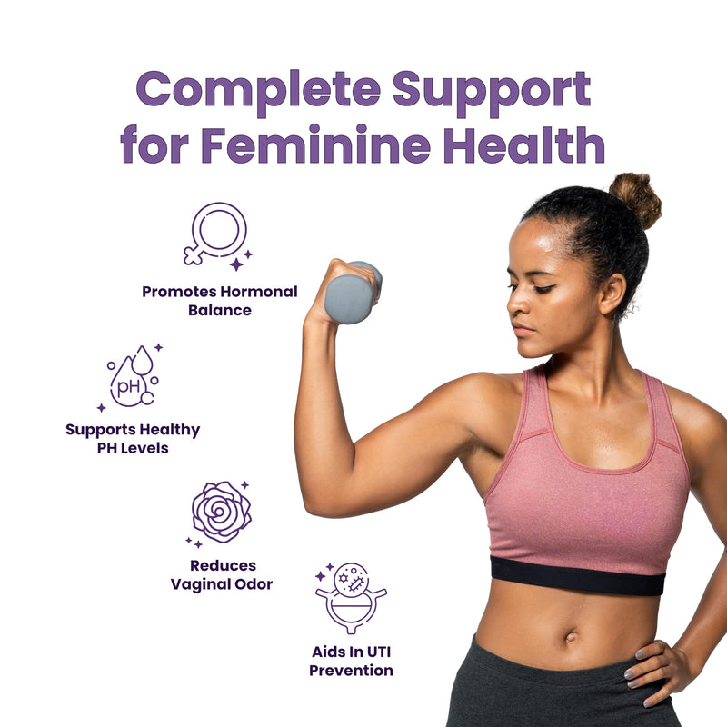 Her Fantasy Box | Vaginal Probiotics for Women ‚Äì Prebiotics + Advanced Lactobacillus Blend ‚Äì Hormonal Balance, PMS Relief ‚Äì Feminine Health Support with Cranberry & D-Mannose - BeesActive Australia