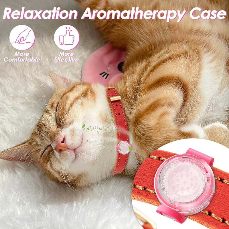 Cat Pheromone Calming Diffuser 2-Pack, Naturally Reduces Anxiety and Stress, Fits Pet Collars, Relieves Aggression and Tension(Pheromones and Refills not Included) (White+White) White+White