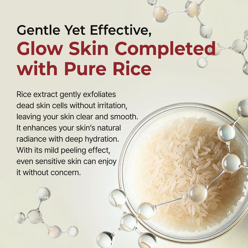 Peel Shot Glow Rice Peeling Ampoule, Soft Exfoliating Face and Body Scrub Dead Skin Cells Remover for All Skin Types korean skin care 80ml (BLACK RICE)
