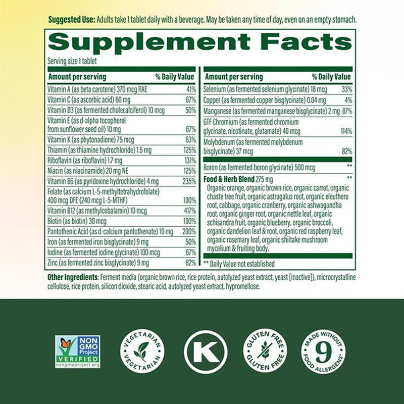 MegaFood One Daily Multivitamin for Women with 22 Nutrients, 90 Tablets | Immune Support, Cellular Energy & Healthy Skin & Hair, Methylfolate, Methylated B12, Iron, C, D3, Vegetarian, 90 Servings Unflavored 90 Count (Pack of 1)
