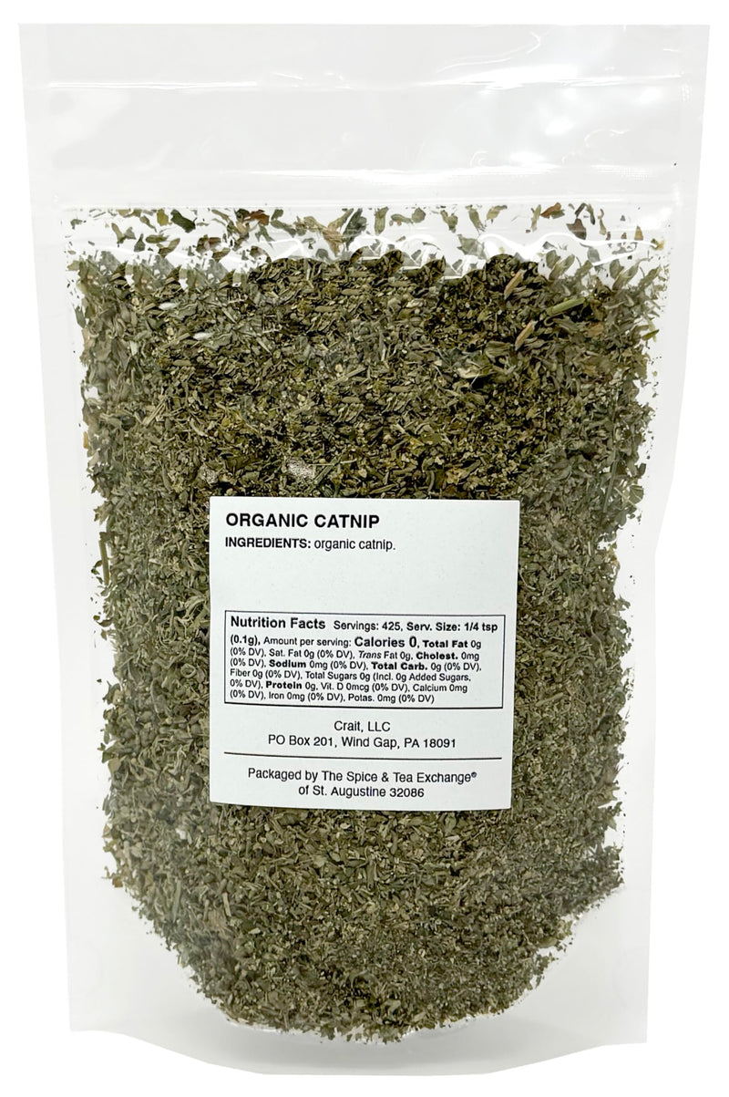 crait On The Nip Organic Catnip for Cats, Strong Catnip High Potency Catnip 1.5 Ounce Resealable Bag (2.5 Cups) Cat Nip USA Origin - BeesActive Australia
