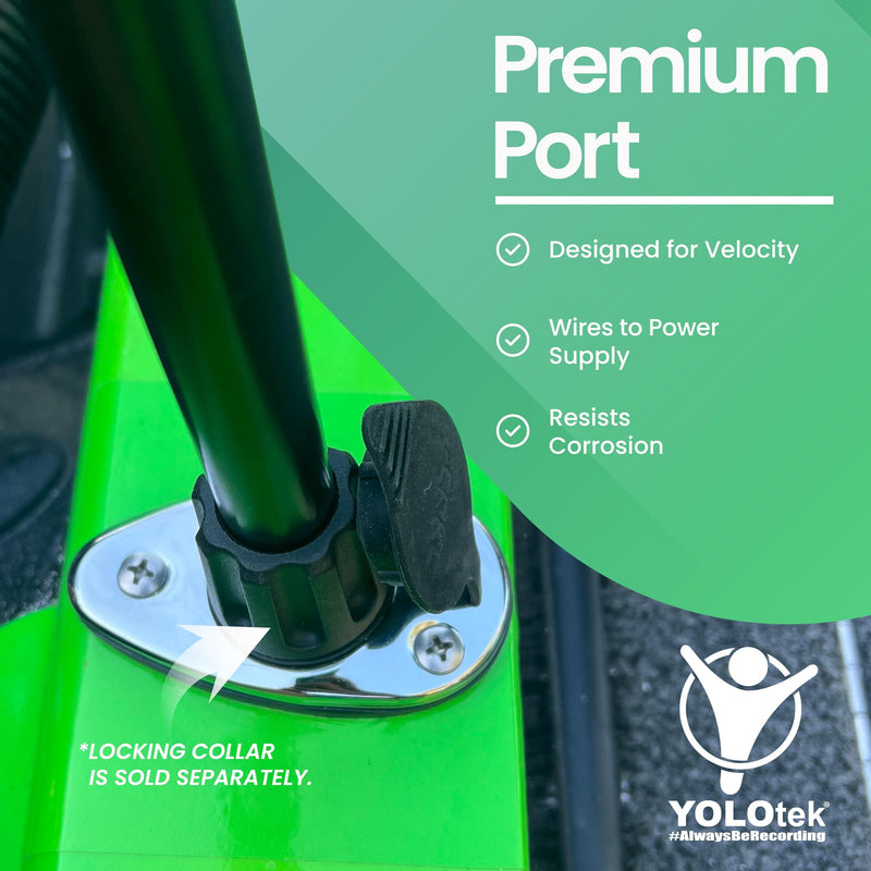 YOLOtek Veteran Owned - PERKO - Threaded Base Secure Boat Navigation Lights for Stern or Bow - Boat Accessories (Teardrop) Teardrop