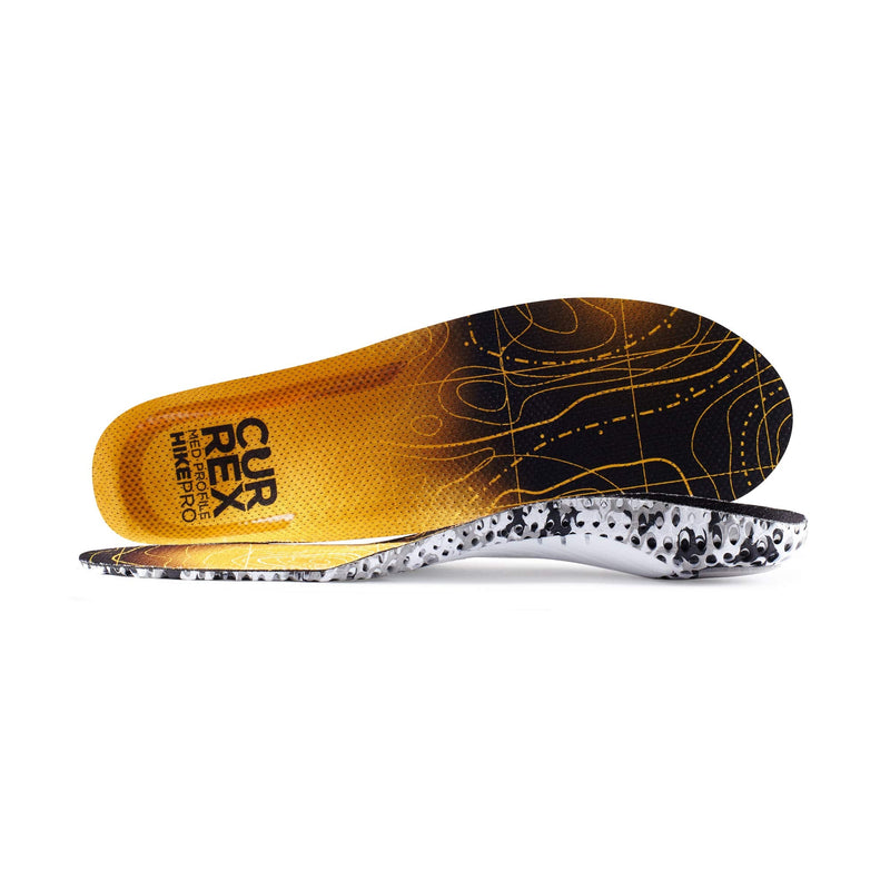 CURREX HikePro Insoles for Hiking Boots & Shoes – Shock Absorbing Inserts to Help Reduce Fatigue and Increase Performance – Anti-Slip Heel Surface forStability – for Men & Women – Medium Arch, Large L (Mens 9-10.5 / Womens 10.5-12) Medium Arch - Yellow - BeesActive Australia