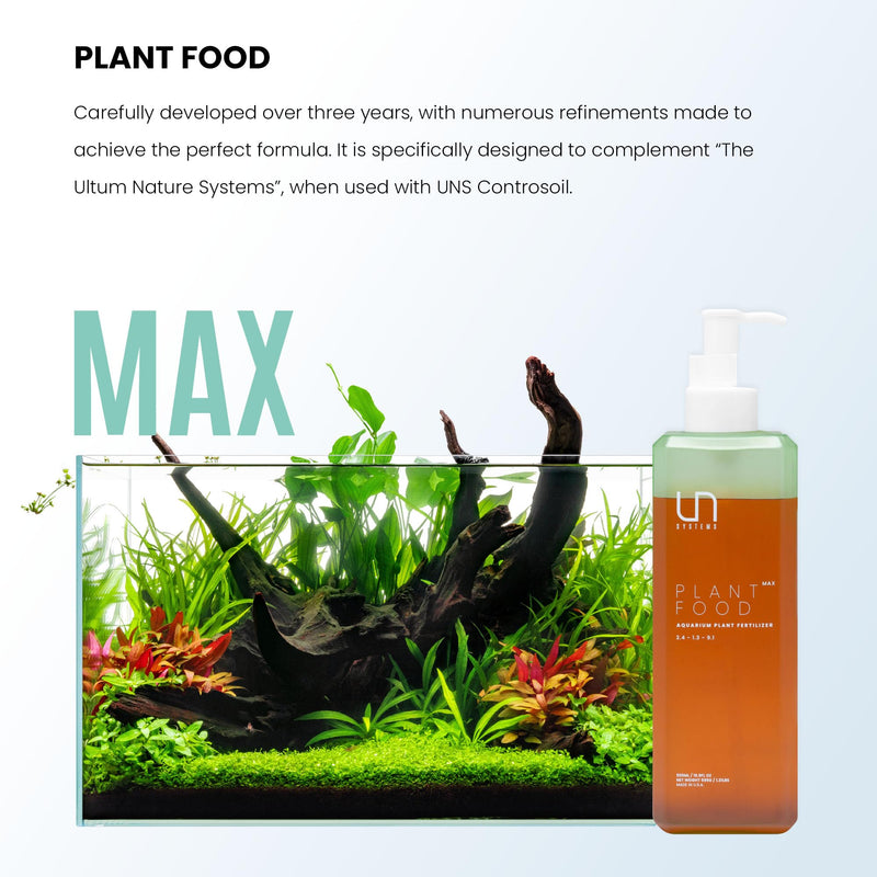 Ultum Nature Systems Plant Food - Live Aquarium Plant Fertilizer for Fish Tanks - Provides Essential Macro and Micronutrients for Aquatic Plants (500ML, MAX) - BeesActive Australia