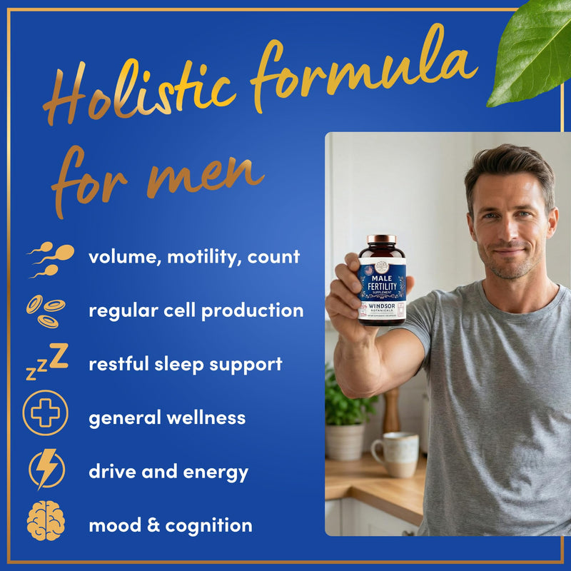 Male Fertility Supplement with Maca Root - Mens Health Conception Fertility Prenatal Vitamins Plus Natural Extracts - Prenatal Fertility Supplements for Men - 3rd Party Tested - 120 Capsules, 2 Month 120 Count (Pack of 1) - BeesActive Australia