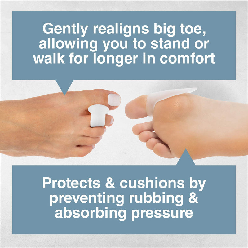 ZenToes Bunion Pain Relief Bundle - 4 Toe Separators and 4 Bunion Shields - Properly Aligns Big Toe, Separates Drifting Toes, Prevents Shoe Rub