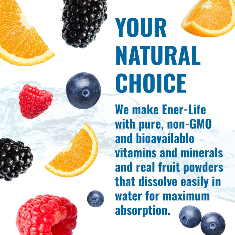 Ener-C & Ener-IV Drink Mix Pack, Immune Booster for Adults - 42 Count | Vitamin Packets for Water, Electrolytes Powder Packet, Hydration Liquid Mix, Healthy Energy, Low Sugar Mixed Berry & Orange Vitamin C 10.65 Ounce (Pack of 1)