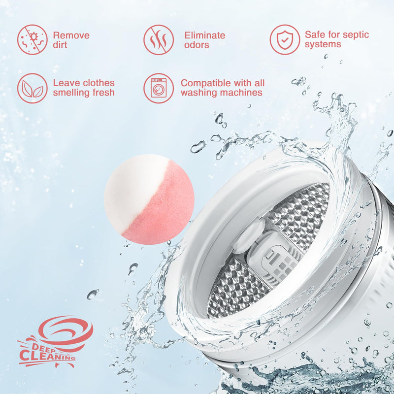 Heavy Duty Washing Machine Cleaner Suitable for Front Loading or Top Loading Washing Machines Deep Cleaning (a pack of six cleaning balls) - BeesActive Australia