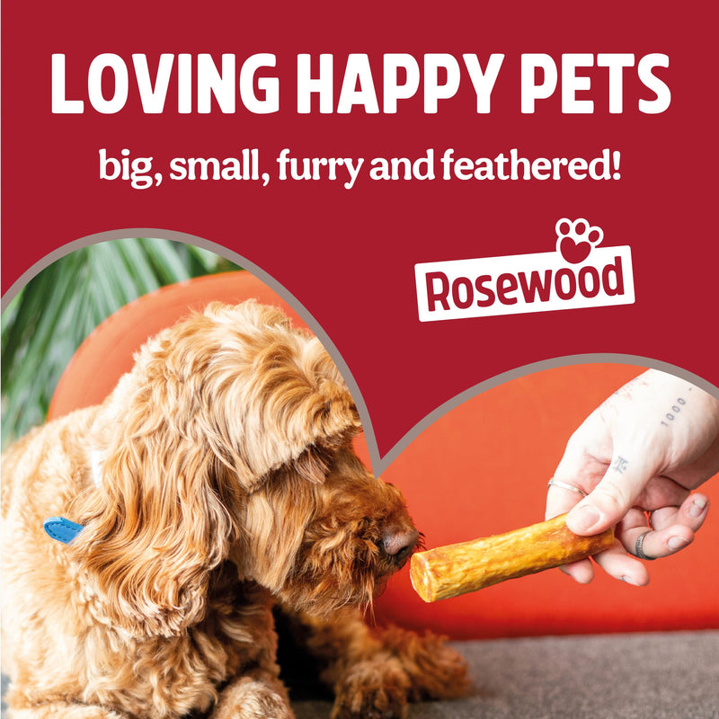 Rosewood Large Steak Sticks for Dogs - Made with Beef and Pollock, Grain Free Chews, High Protein Dog Treats, By Pets Unlimited (240g) 240 g (Pack of 1)