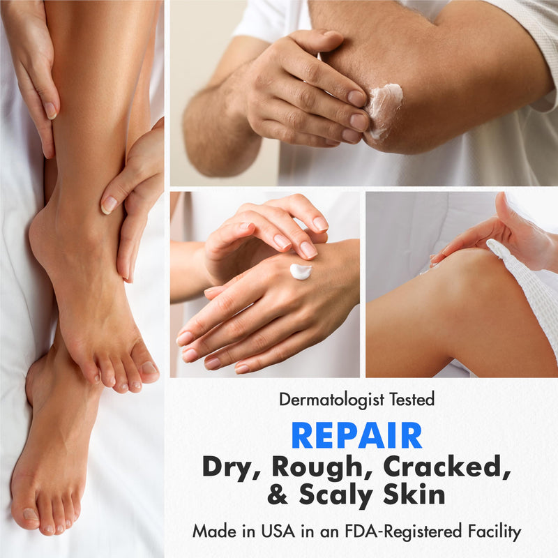 Ebanel Urea Cream 40% plus Salicylic Acid 2%, Foot Cream for Dry Cracked Heels Feet Knees Elbows Hands, Foot Dead Skin Cuticle Callus Remover Toenail Softener, Keratolytic Skin Barrier Repair 4.6 Ounce (Pack of 1) - BeesActive Australia