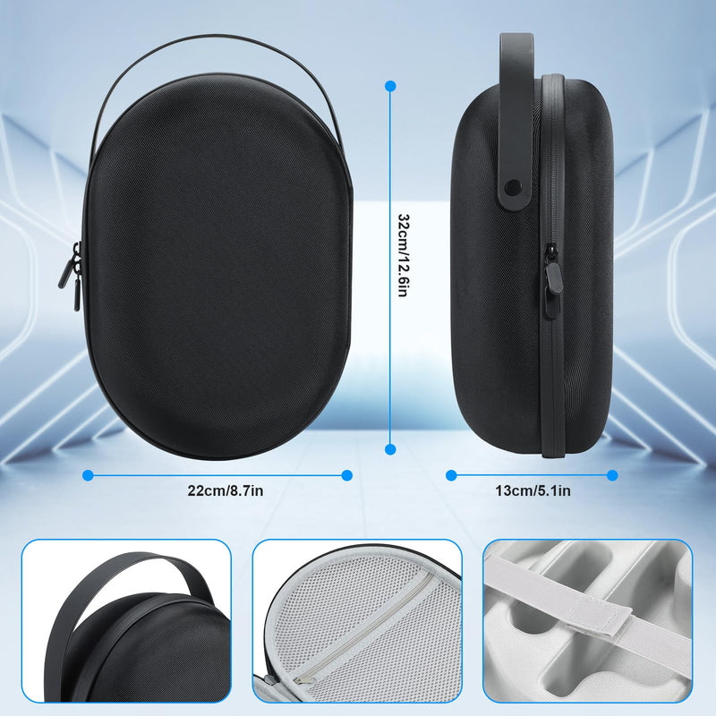 KANG YU Hard Carrying Case Compatible with Apple Vision Pro,Large Capacity Storage Travel Home Bag Waterproof Shockproof Portable Bag for VR Headset Controllers Accessories - BeesActive Australia