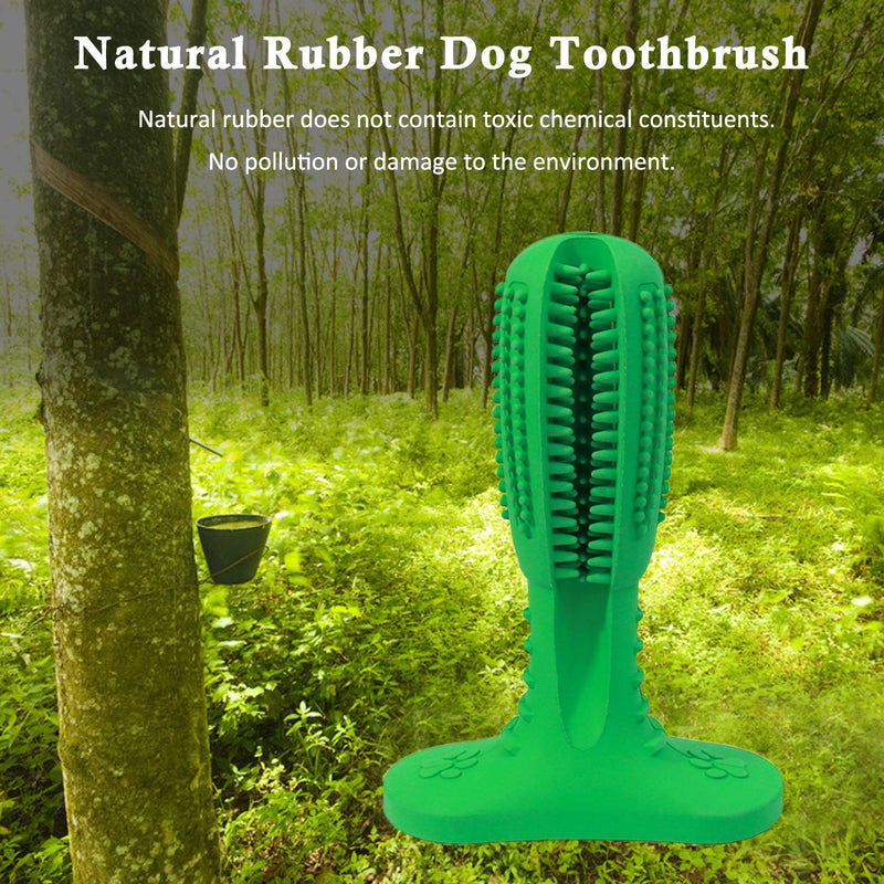 Bestbuy Dog Toothbrush Stick-Puppy Dental Care Brushing Stick Effective Doggy Teeth Cleaning Massager Nontoxic Natural Rubber Bite Resistant Chew Toys for Dogs (Large)