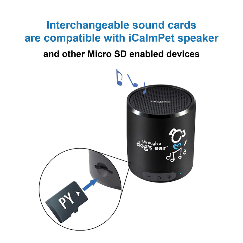 iCalmPet | Through a Dog's Ear: Calm Your Puppy | Micro SD Card | 3-hrs | Early Treatment of Noise Phobias and Sound sensitivities in Younger Canines - PawsPlanet Australia