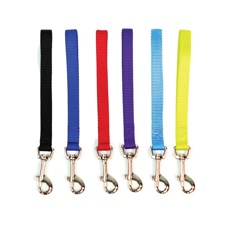 Blue-9 Dog Training Leash, 9 Inch Tab Lead for Obedience, Recall, and Agility Training, Made in The USA, Black - BeesActive Australia