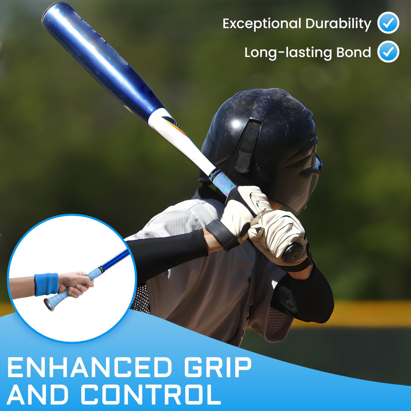 Bat Grip Tape for Baseball - Softball 1.1 mm Precut and Pro Feel Bat Grip Tape Replacement Graffiti Goat - BeesActive Australia