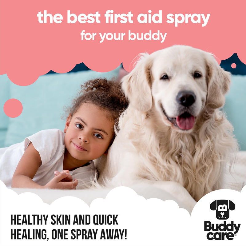 Buddycare Pet Antiseptic Spray (200ml) Dog Antiseptic Spray & Cat Antiseptic Spray Effective Dog Wound Spray, Suitable for All Pets, Pet Wound Care Solution 200ml (Pack of 1)