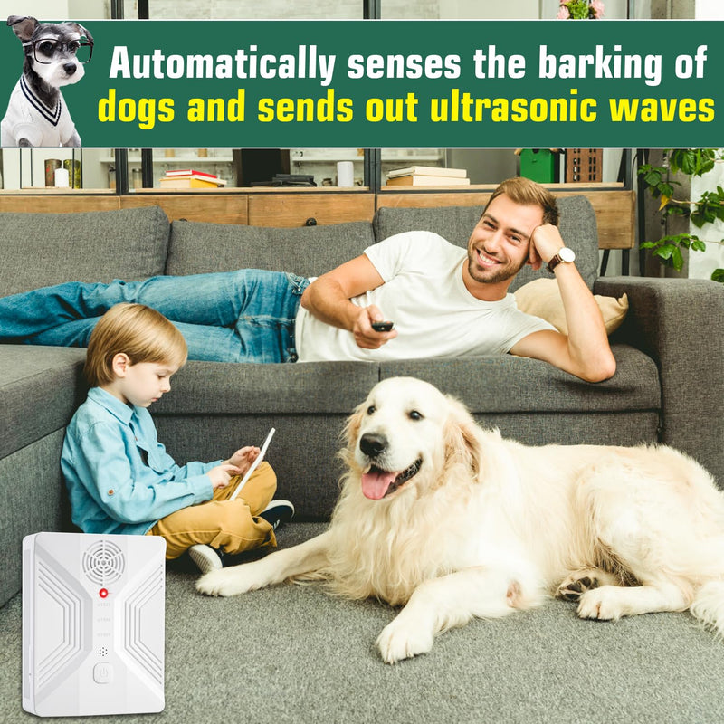 Anti Barking Device, Ultrasonic Bark Box wirh 3 Modes, Rechargeable Dog Bark Deterrent Devices Indoor & Outdoor, Dog Barking Stopper for Dogs Training & Behavior Aids - BeesActive Australia