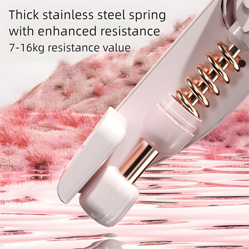 Inner Thigh Exerciser , Thigh Master Trainer - Dual-Action Home Gym Equipment for Women Pink