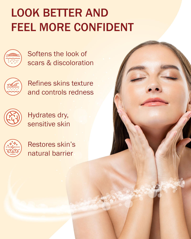 Scar Cream Gel for Surgical Scars Fast Repair C-Section -2.0 Fl Oz , Stretch Marks, Keloids, Burns, Scar Away Cream for Old Scars. Vitamins Full - All Skin Types - Reduce Acne Spots and scar treatment - BeesActive Australia