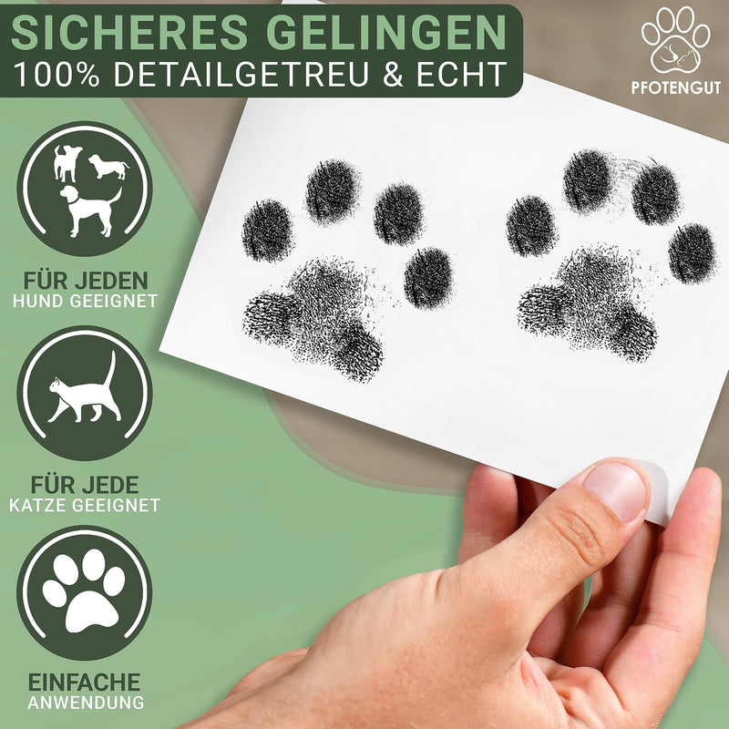 PFOTENGUT® XXL paw print set including 3 stamp pads and 6 print cards - high-quality paw print set for dogs and cats - dog paw print as a gift and souvenir - BeesActive Australia