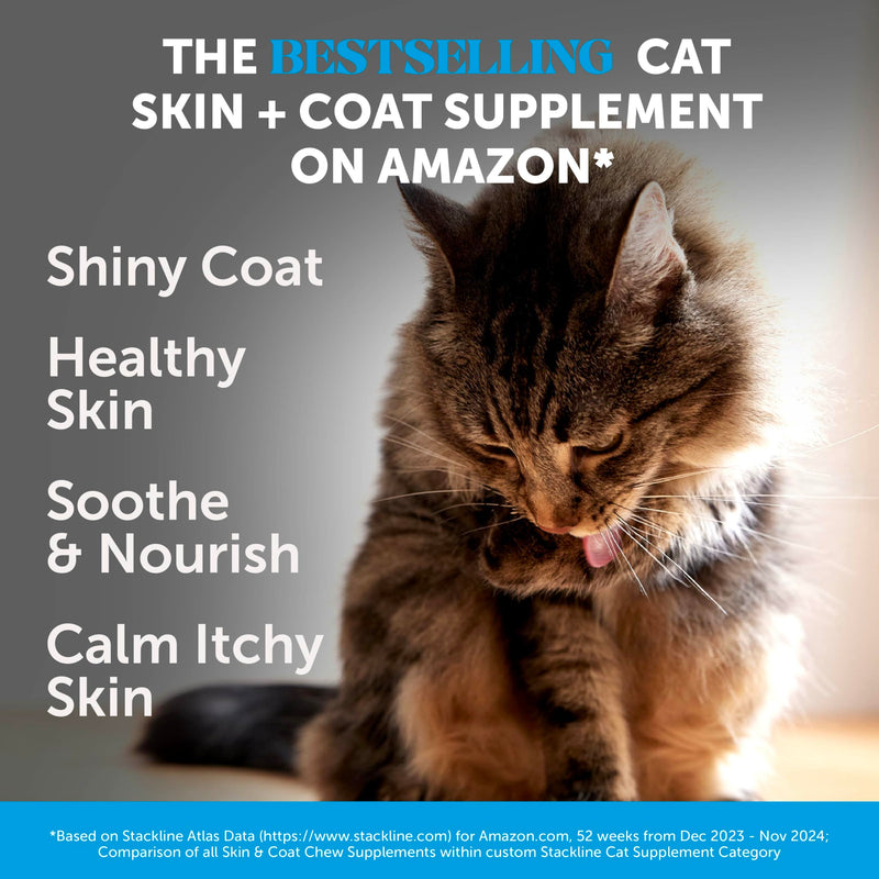 Cat Hairball & Skin Health Virtual Bundle – Hairball Chews 90 Day + Skin & Coat Health Chews 30 Day Supply
