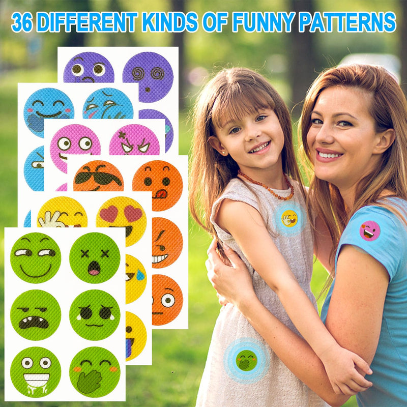 360 Pcs Mosquito Repellent Stickers, Funny Mosquito Patches for Kids Babies Adults with 6 Pack Individually Wrapped Mosquito Repellent Bracelets, DEET Free Mosquito Bands for Indoor Outdoor - BeesActive Australia