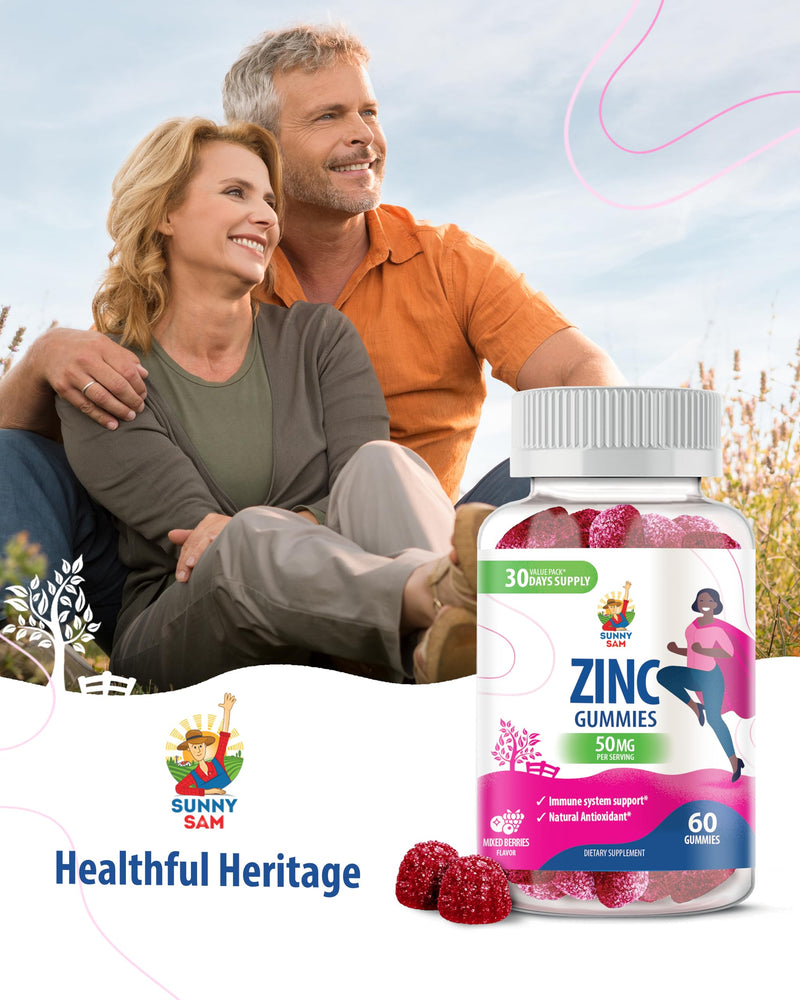 Zinc Gummies for Adults - Zinc Chewable Gummy for Immune Support - Powerful Natural Antioxidant Non-GMO Supplement for Children Men Woman Adults 120 Count (Pack of 1)