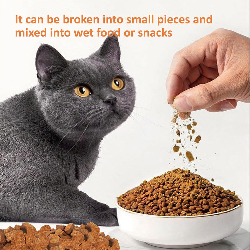 Cat Skin & Coat Chews 100 Count – Omega-3, DHA, Biotin & Vitamin E for Shedding, Dry Skin & Glossy Coat, with Glucosamine & Chondroitin for Joint Support, Salmon Flavor