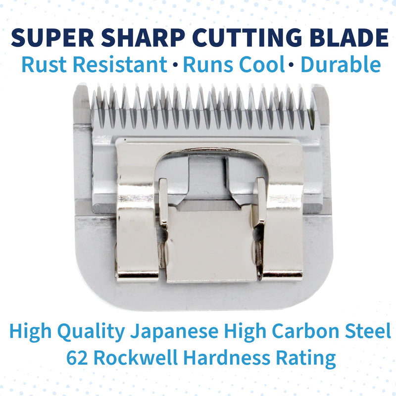 Detachable A Series 30 Blades for Dog Grooming Cuts 1/50" - 0.5mm Japanese High Carbon Steel Dog Clipper Blades & 30 Blade Dog Grooming (Compatible A5 Series Clippers for Dogs Cat (B30) 30 (1/50" - 0.5mm) - BeesActive Australia