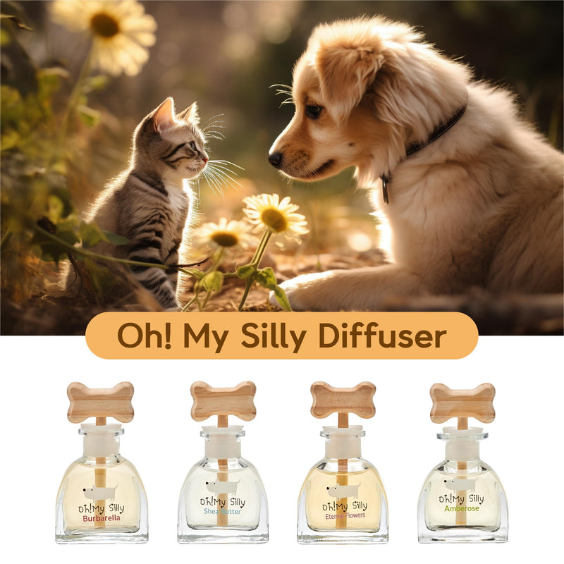 EVENDAY Oh My Silly Air freshener Pet Diffuser - Removing Ammonia Odor Deodorization Long Lasting Aroma Pet Perfume (Burbarella) Burbarella - PawsPlanet Australia