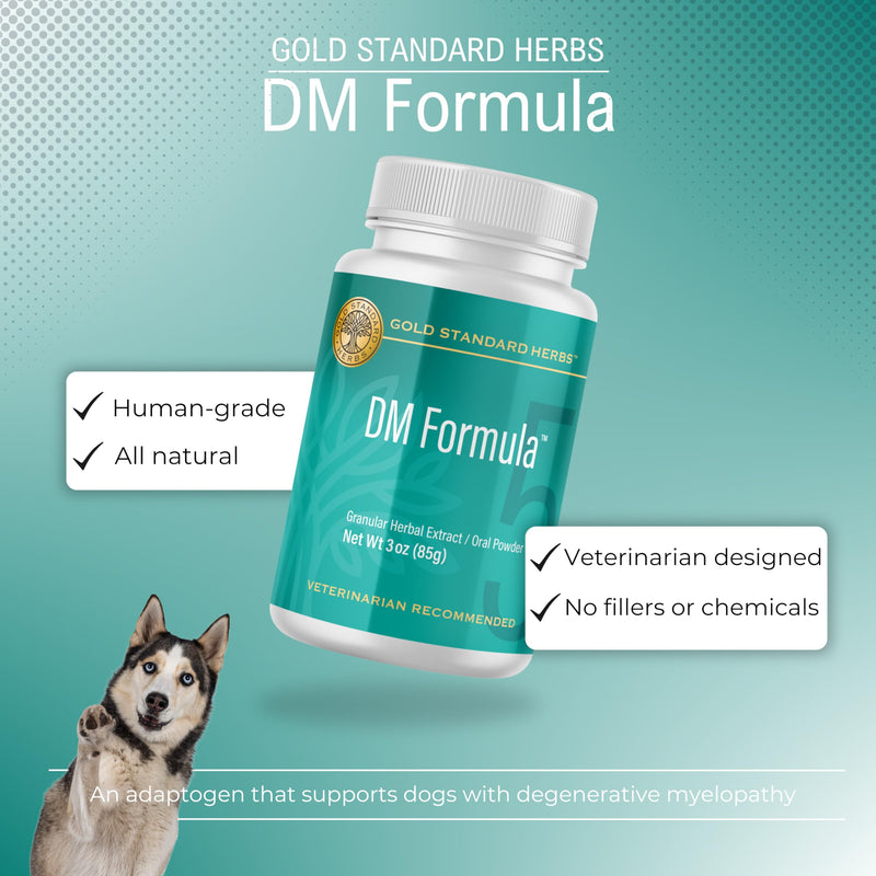 DM Formula Degenerative Myelopathy Relief for Dogs by Gold Standard Herbs, All Natural Granular Herbal Extract, 85 gram Powder - PawsPlanet Australia