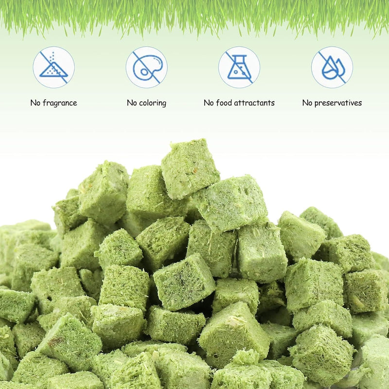 HavenJanny 60g Cat Grass Treats for Cat, Freezed Drying Cat Grass Teething Stick Snacks for Cats, Edible Cat Chew Toys for Teeth Cleaning and Hairball Removal 2.11ounce - BeesActive Australia