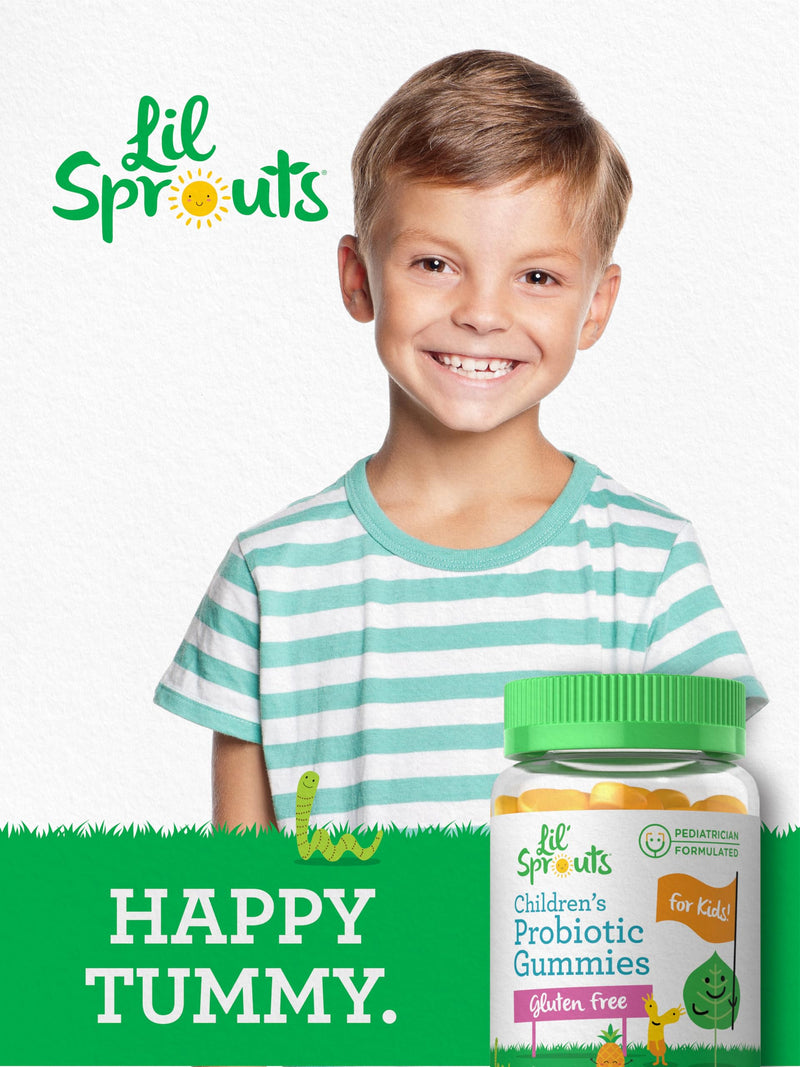 Carlyle Kids Probiotic Gummies | 60 Count | Tropical Flavor | Vegan, Non-GMO & Gluten Free Supplement | by Lil' Sprouts