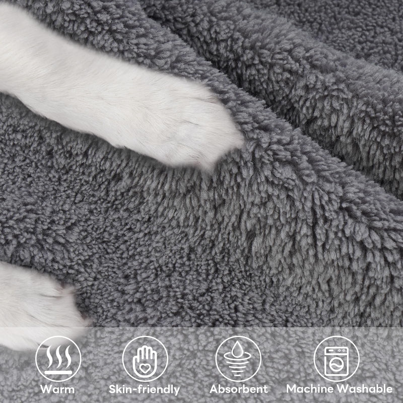 Hjumarayan Dog Bathrobe - Absorbent Bathrobe Dog Quick Drying Dog Bathrobe with Legs Adjustable Dog Bathrobe after a Bath, Swimming or Muddy Adventure, Gray S - BeesActive Australia