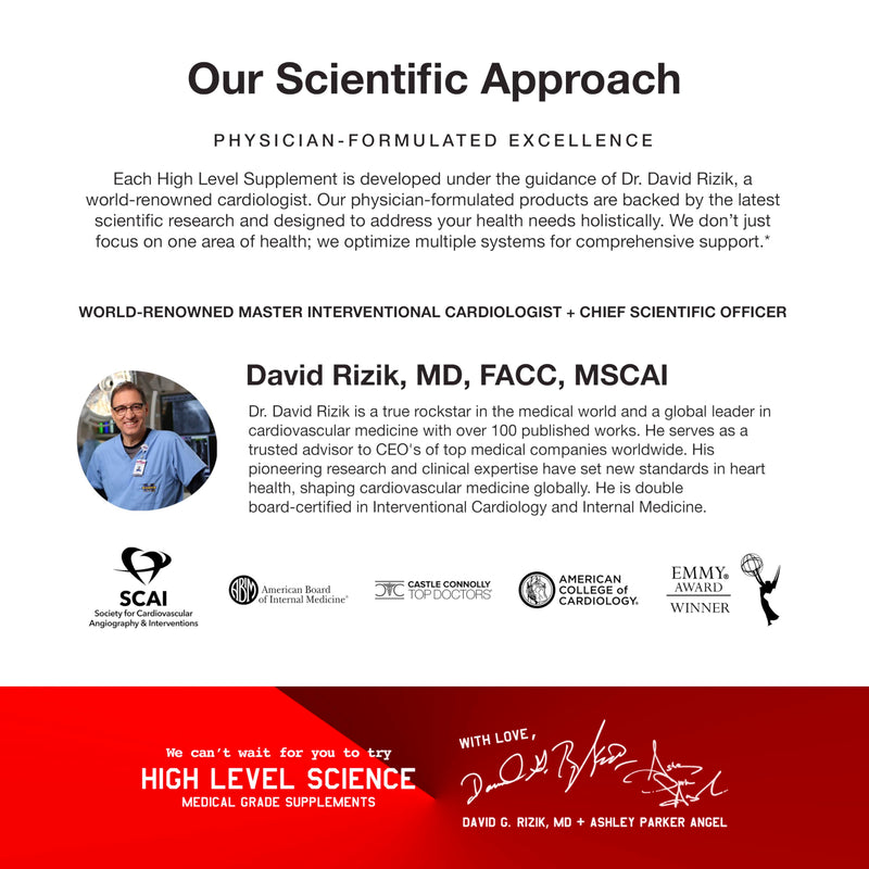 High Level Science CoQ10 + Omega-3 Fish Oil | Cardiologist Formulated Heart Health Supplement | 200mg CoQ10, EPA & DHA, Vitamin E | Triglyceride Form Omega-3 for Heart, Brain & Energy | 60 Softgels 1