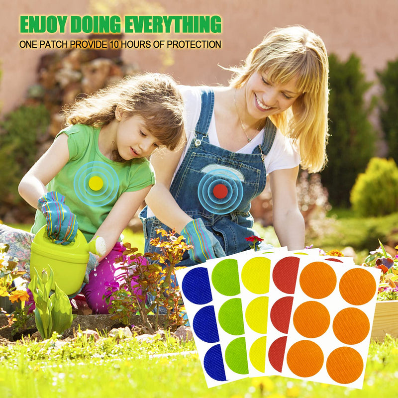 Mosquito Repellent Stickers 300 Pcs, DEET Free Mosquito Patches with 3 Pack Individually Wrapped Mosquito Repellent Bracelets for Kids and Adults Indoor Outdoor - BeesActive Australia