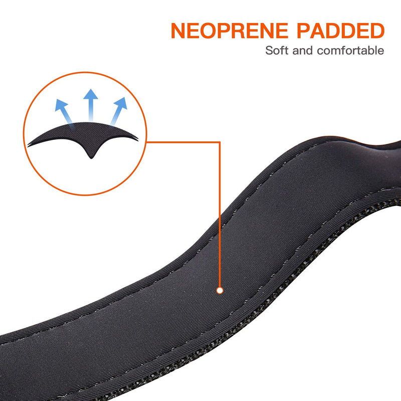 HEELE Dog Collar, Soft Padded Neoprene Nylon Dog Collar for Small Medium Large Dogs and Puppies, Adjustable and Reflective Collar Dog for Training, Pink, S: Length 26-38cm (Pack of 1) - BeesActive Australia