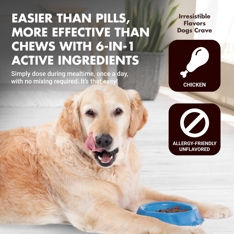 Liquid-Vet Immune Support for Dogs – Antioxidant Protection & Gut Health – Inulin, Beta-Glucan & Omega-3s / Fish Oil & More! - Made for Picky Eaters Chicken 32 Fluid Ounces