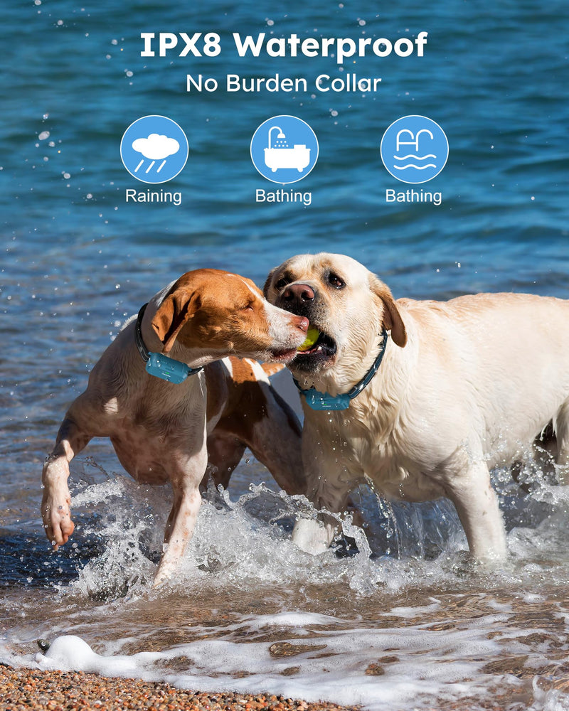 Jugbow Dog Shock Collar 2 Dogs - 4200FT Dog Training Collar with Remote, IPX8 Waterproof E Collar for Dogs Training Rechargeable Collars for Large Medium Small Dogs (10-120lbs) Blue - BeesActive Australia