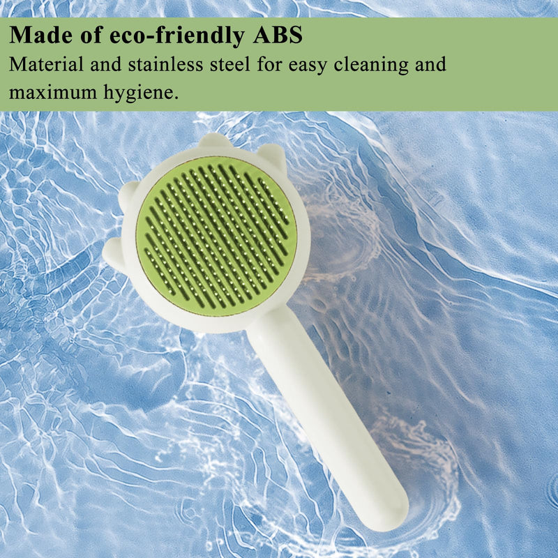 Cat brush, undercoat brush cat cat brush skin-friendly cat brush short hair one click cleaning cat hair brush animal hair brush dog brush short hair with handle - BeesActive Australia