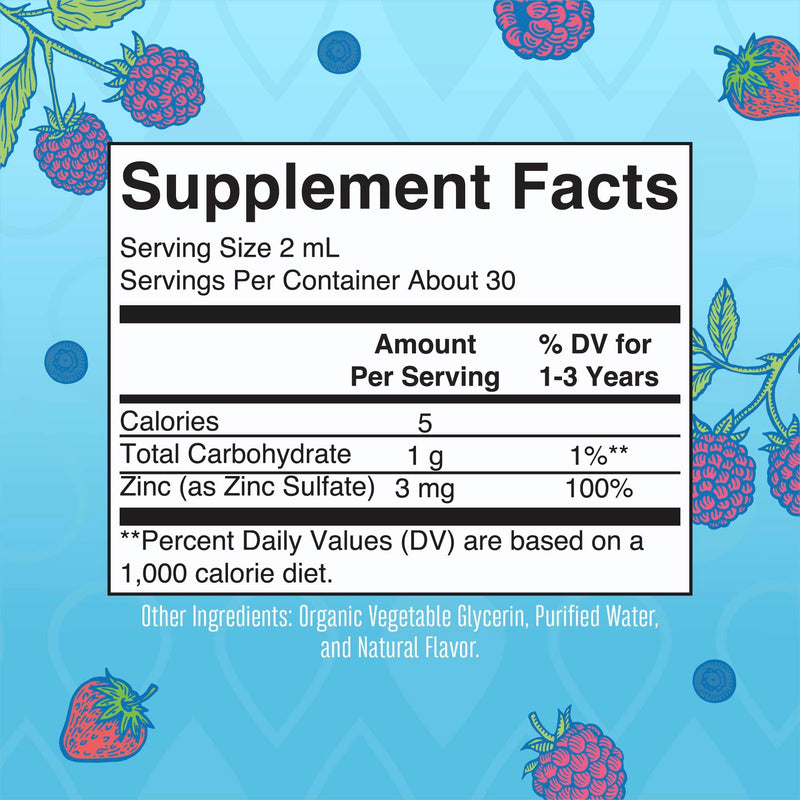 MaryRuth Organics USDA Toddler Liquid Drops | Zinc Sulfate | Immune Support Supplement| Skin Health | Vegan | Formulated for Ages 1-3 | Delicious Berry Flavor | 1 Month Supply | 2 Fl Oz - BeesActive Australia
