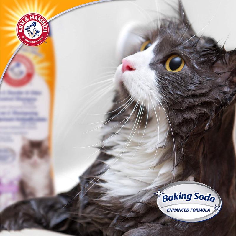 Arm & Hammer 2-in-1 Deodorizing & Dander Reducing Shampoo for Cats, Dander Remover for Dander and Odors, Baking Soda Moisturizes and Deodorizes, Lavender Chamomile Scent, 20 Fl Oz (Pack of 1) 20 Fl Oz (Pack of 1) - BeesActive Australia