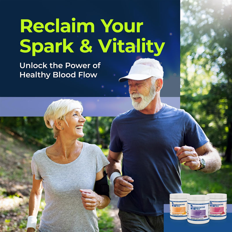 Supplement Powder | 30 Packets Single Serve Travel Size | 5,500mg of L-arginine Plus 1,100mg L-Citrulline, Orange
